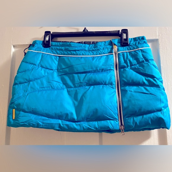 Lole Turquoise Puffer Mini Skirt Bum Warmer M - Picture 1 of 7